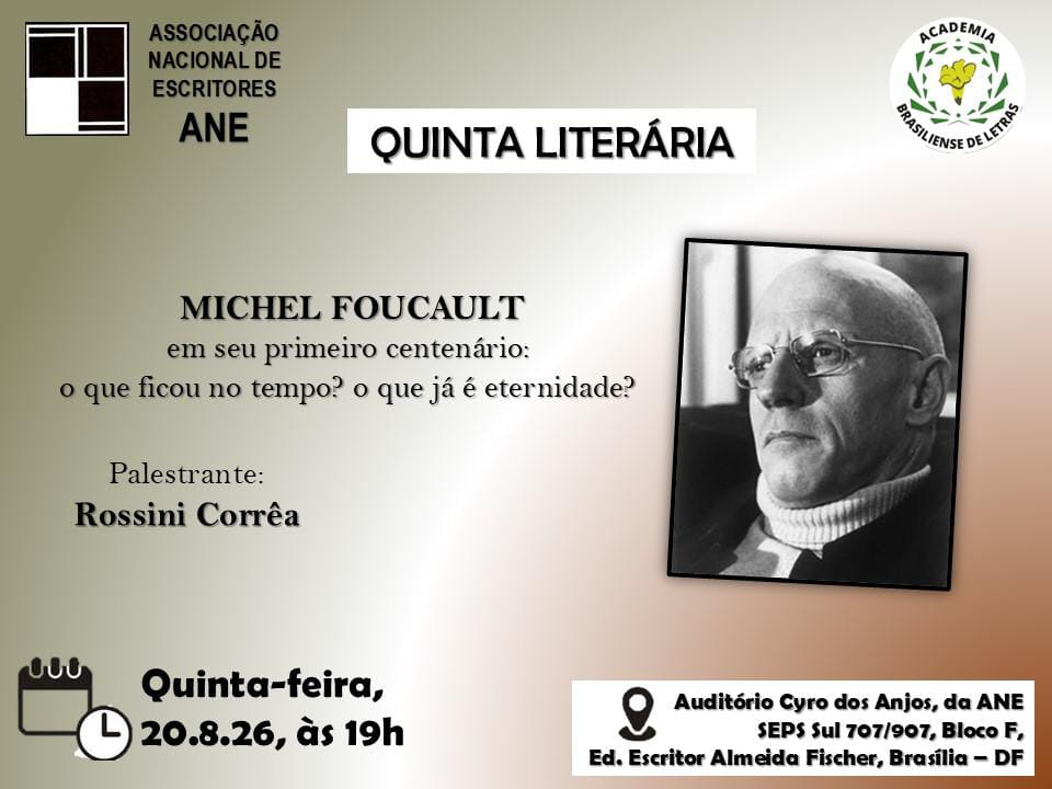 Quinta Liter&aacute;ria conjunta ANE/ABrL; 20.8.2026, &agrave;s 19h